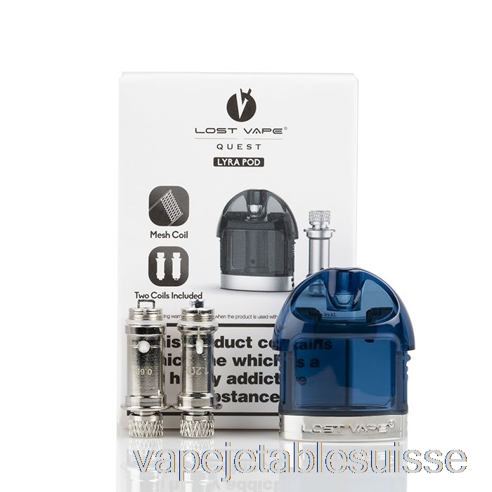 Vape Suisse Perdu Vape Lyra Dosettes De Remplacement Bleu